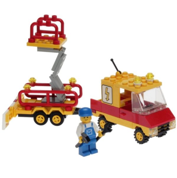 LE Lego Legoland 6671 Reparaturwagen mit Scherenlift Utility Repair Lift b